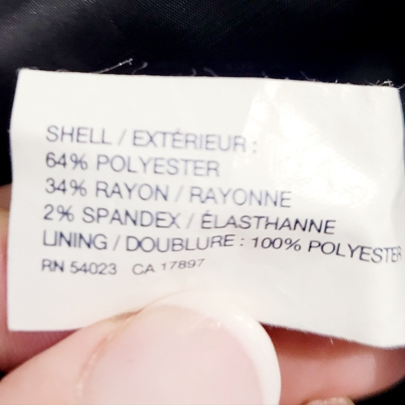 GAP Stretch Plaid Gray Button Detail Skirt Size 4 Career Preppy Lined Side  Zip - Picture 14 of 14